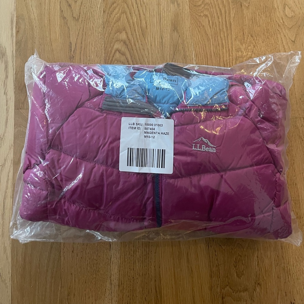 LLBean Girls Ultra Light Down Jacket